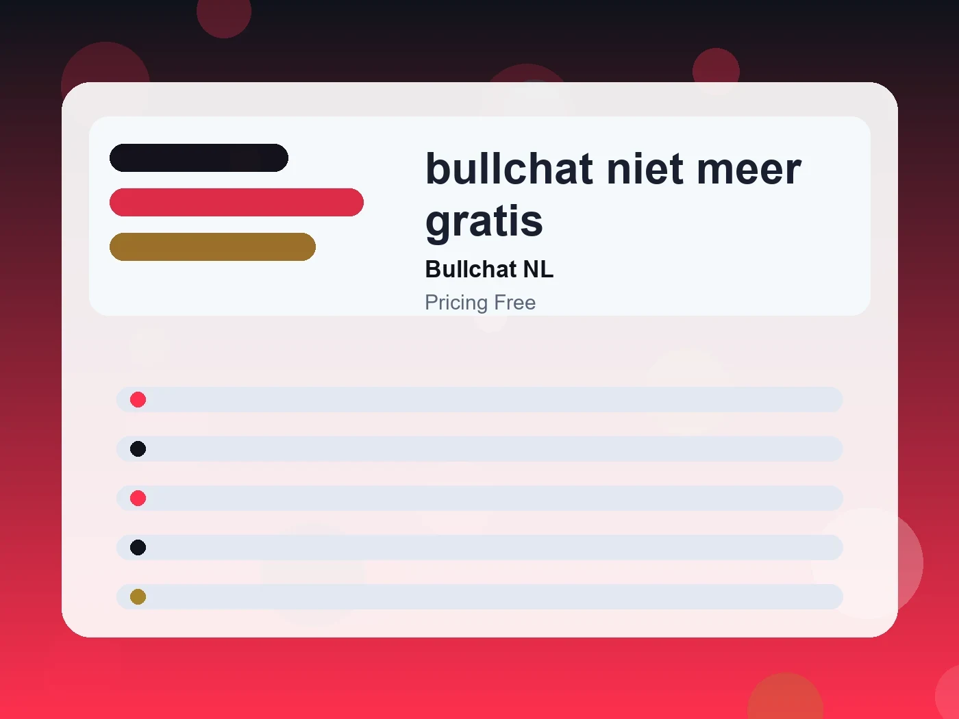 Bullchat NL bullchat niet meer gratis guide visual